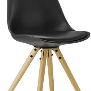 Трапезен стол - HO-667 с еко кожа - комплект 4бр.