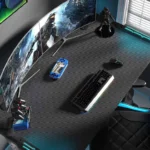 Геймърско бюро с аксесоари и RGB светлини - HO-436 - Image 3