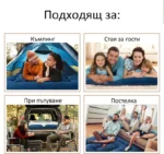 Матрак футон - син - 200 x 100 см - Image 3