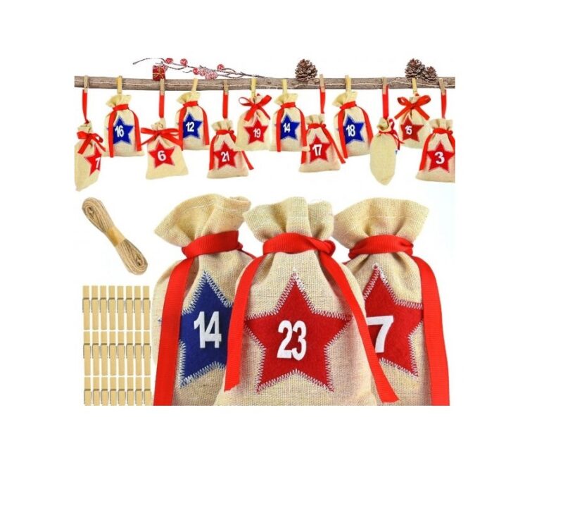 Адвент календар - HO-4259 от текстилни торбички и аксесоари
