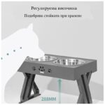 Хранилка с две купички за куче от неръждаема стомана - 2бр. - Image 6