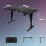 Геймърско бюро - HLONONE 33DESK14 - 140 x 70 см - Image 3