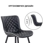 Трапезни столове – BLD-1935BK-DE – комплект 2бр. - Image 4