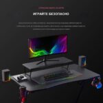 Геймърско бюро със стойка за монитор и аксесоари - Eureka Ergonomic - Image 3