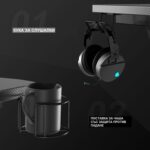 Геймърско бюро със стойка за монитор и аксесоари - Eureka Ergonomic - Image 5