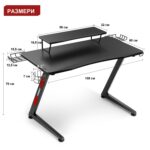 Геймърско бюро със стойка за монитор и аксесоари - Eureka Ergonomic - Image 7