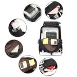 Черна ученическа раница за момичета с пискюл и USB - Asge/Bapai - Image 4