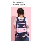 Тъмносиня детска раница JASMINESTAR с рисунка еднорог - Image 3