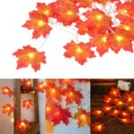 Водоустойчиви LED лампички 2 м. - тип есенни листа - комплект 2 бр. - Image 3