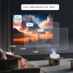 Мини проектор за домашно кино - Giaomar C6 - 1080P Full HD, WiFi, 9500 лумена