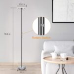 Модерна стояща лампа SUNLLIPE - LED 18W+5W 3000K - димируема , метална,  топло бяло - Image 6