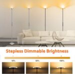 Модерна стояща лампа SUNLLIPE - LED 18W+5W 3000K - димируема , метална,  топло бяло - Image 5