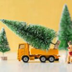Комплект декоративни елхи с дървена основа - 9 бр. различни размери - Image 3