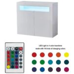 Шкаф / бюфет в бяло с LED осветление - CLIPOP CXWL-ST-0055WH - Image 4