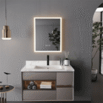 Правоъгълно огледало за стена с LED осветление - LUVODI - XMR-C28-118-EU-V1 - Image 3