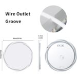Кръгло огледало за стена с LED осветление - LUVODI - XMR-Y18-928-EU - Image 7