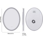 Овално огледало за стена с LED осветление - LUVODI - XMR-T18-821-EU-V1 - Image 8