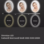 Овално огледало за стена с LED осветление - LUVODI - XMR-T18-821-EU-V1 - Image 7