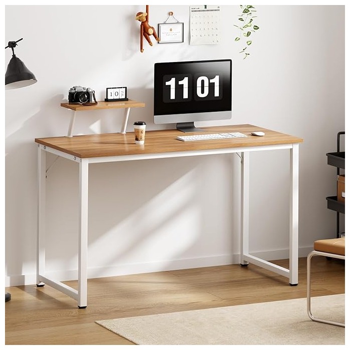 Компютърно / офис бюро, цвят орех - два размера