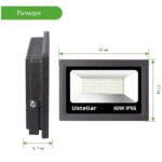 Водоустойчив LED прожектор 60 W - Черен - Image 3