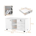 Офис шкаф за документи с ключалка - CLIPOP SGWS-ST-0165WH