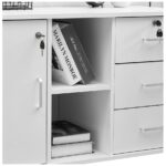 Офис шкаф за документи с ключалка - CLIPOP SGWS-ST-0165WH