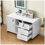 Офис шкаф за документи с ключалка - CLIPOP SGWS-ST-0165WH