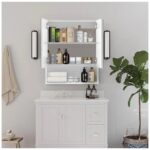 Шкаф за баня с огледало - CLIPOP WFBS-BC-0160WH - Image 4