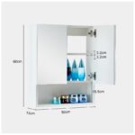 Шкаф за баня с огледало - CLIPOP WFBS-BC-0160WH - Image 5