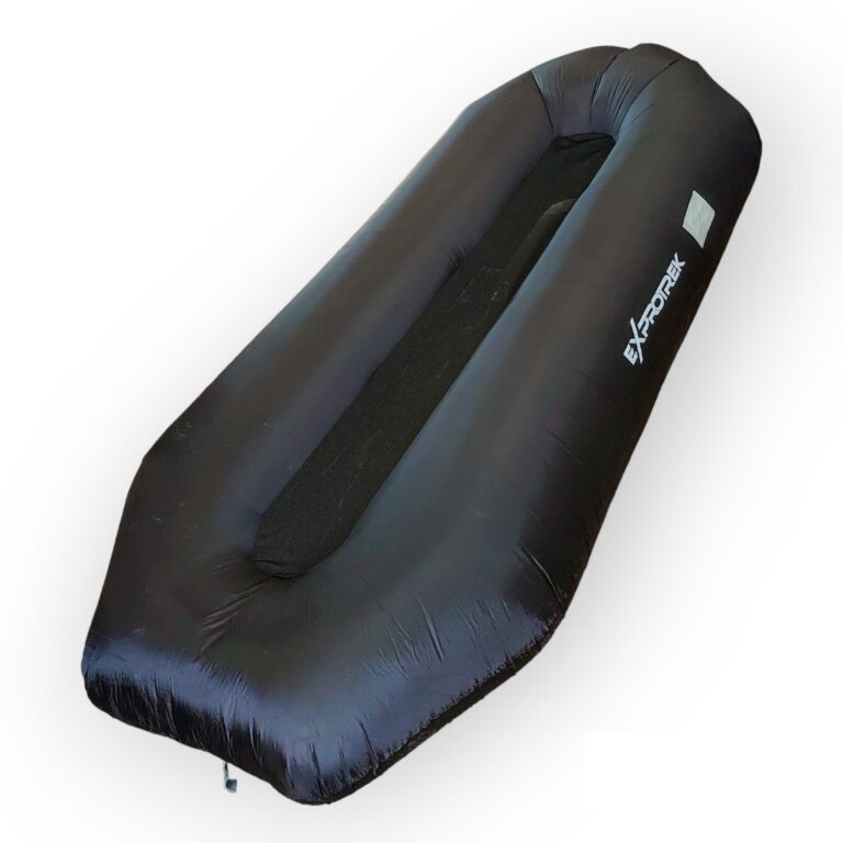 Надуваем дюшек за къмпинг или плаж - EXPROTREK AMPHIBIOUS INFLATABLE LOUNGER - BLACK - X0017E4WJB