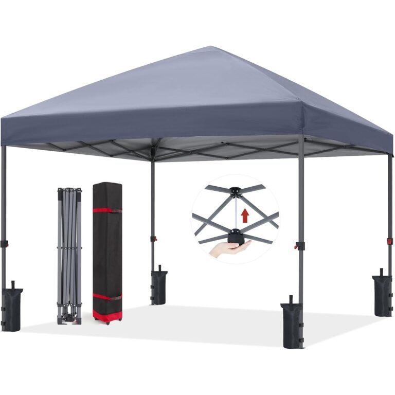 Сгъваема градинска шатра тип хармоника X0019T111V - сива