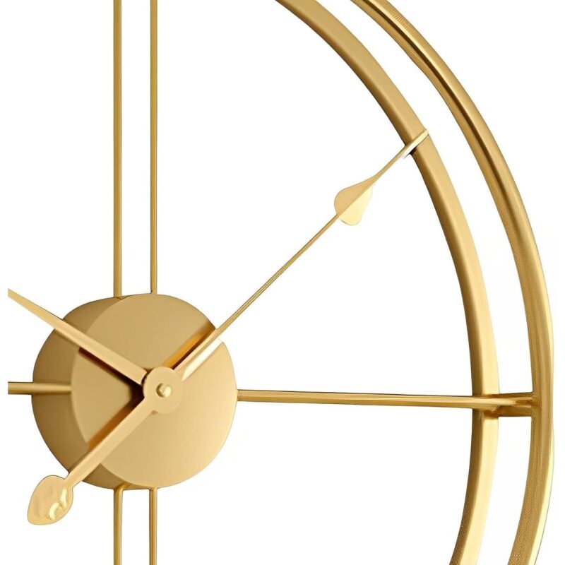 Стенен часовник - DOUBLEMETAL-GOLD-60CM