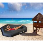 Надуваем дюшек за къмпинг или плаж - EXPROTREK AMPHIBIOUS INFLATABLE LOUNGER - BLACK - X0017E4WJB - Image 2
