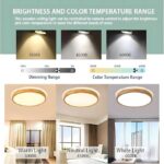 Кръгла LED лампа за таван - 60X60 - X001VC52P7 - дървена рамка - Image 4