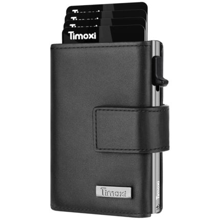 Портфейл от естествена кожа с картодържач и RFID защита - X0019RSPX5