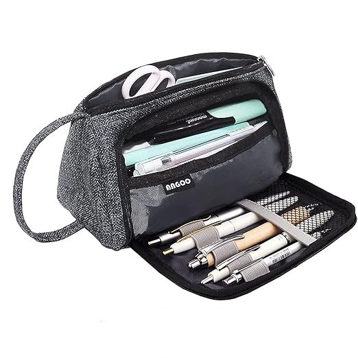 Сив текстилен несесер - X0017CC8QH