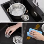 Квадратна кухненска мивка - Auralum 55 x 45 см - 913258-06-JNC0601