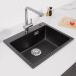 Квадратна кухненска мивка - Auralum 55 x 45 см - 913258-06-JNC0601
