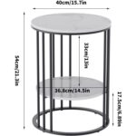 Масичка за кафе - WISFOR JJ-XZ218-BK - със синтерован камък
