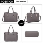 Дамска чанта в класически стил от висококачествена PU кожа - MISS LULU S1719 - Image 2