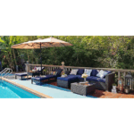 Градински диван от 3 части от PVC ратан и метална основа - PHIVILLA E02GF0206-069-03 - Image 4