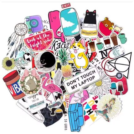 Комплект от 46бр. забавни стикери - B07WJ8R211