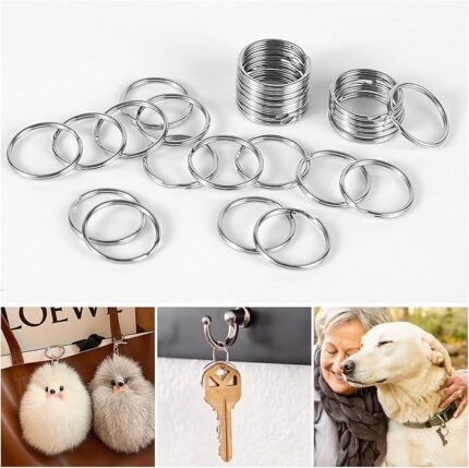 Халки за ключодържател, 100бр - B07WDWF68X