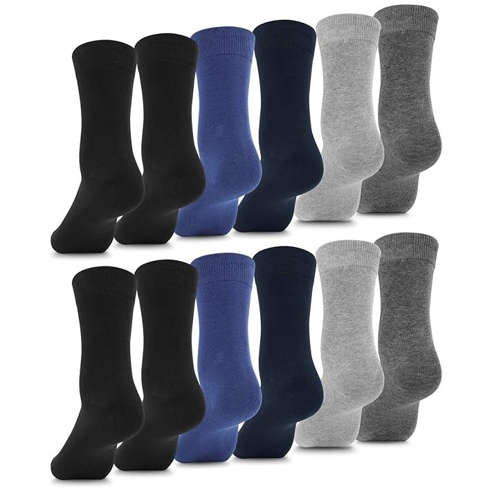 Комплект от 12 бр. дълги мъжки чорапи - FULLLUWAA - 81% памук