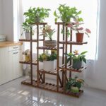 Стелаж за саксийни цветя от борова дървесина - UNHO XJJ149 - Image 3