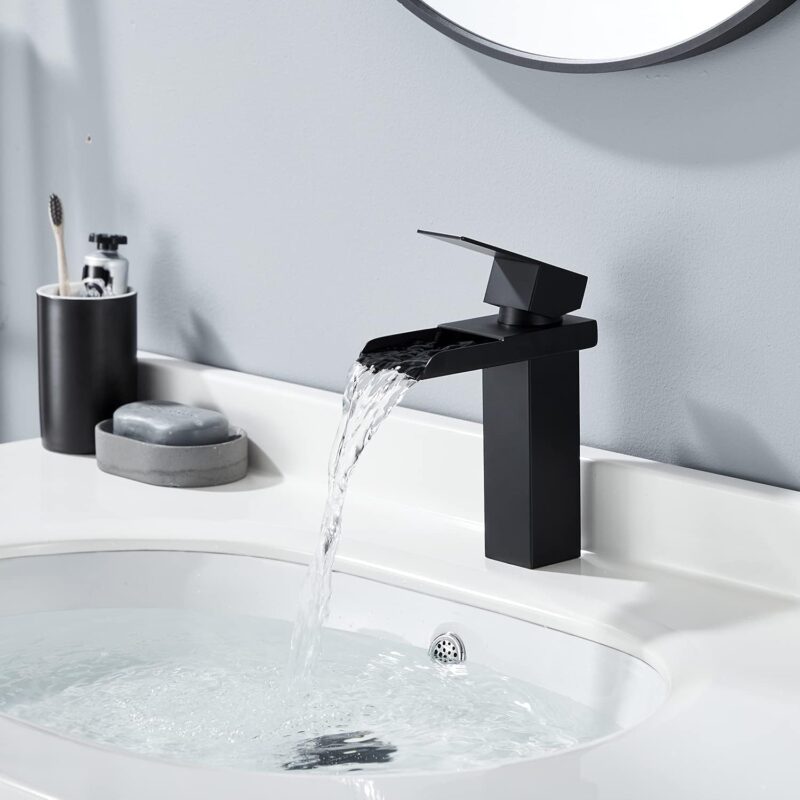 Черен смесител за вграждане - HOMELODY SXD10018MB-H