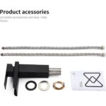 Черен смесител за вграждане - HOMELODY SXD10018MB-H - Image 3