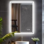 Огледало за баня с LED осветление - 70 х 90 см - LUVODI XMR-C18-813-EU