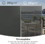 Черна странична тента за балкон или градина - различни размери - Image 4